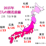 WCN　さくらの開花予想2025　第1回